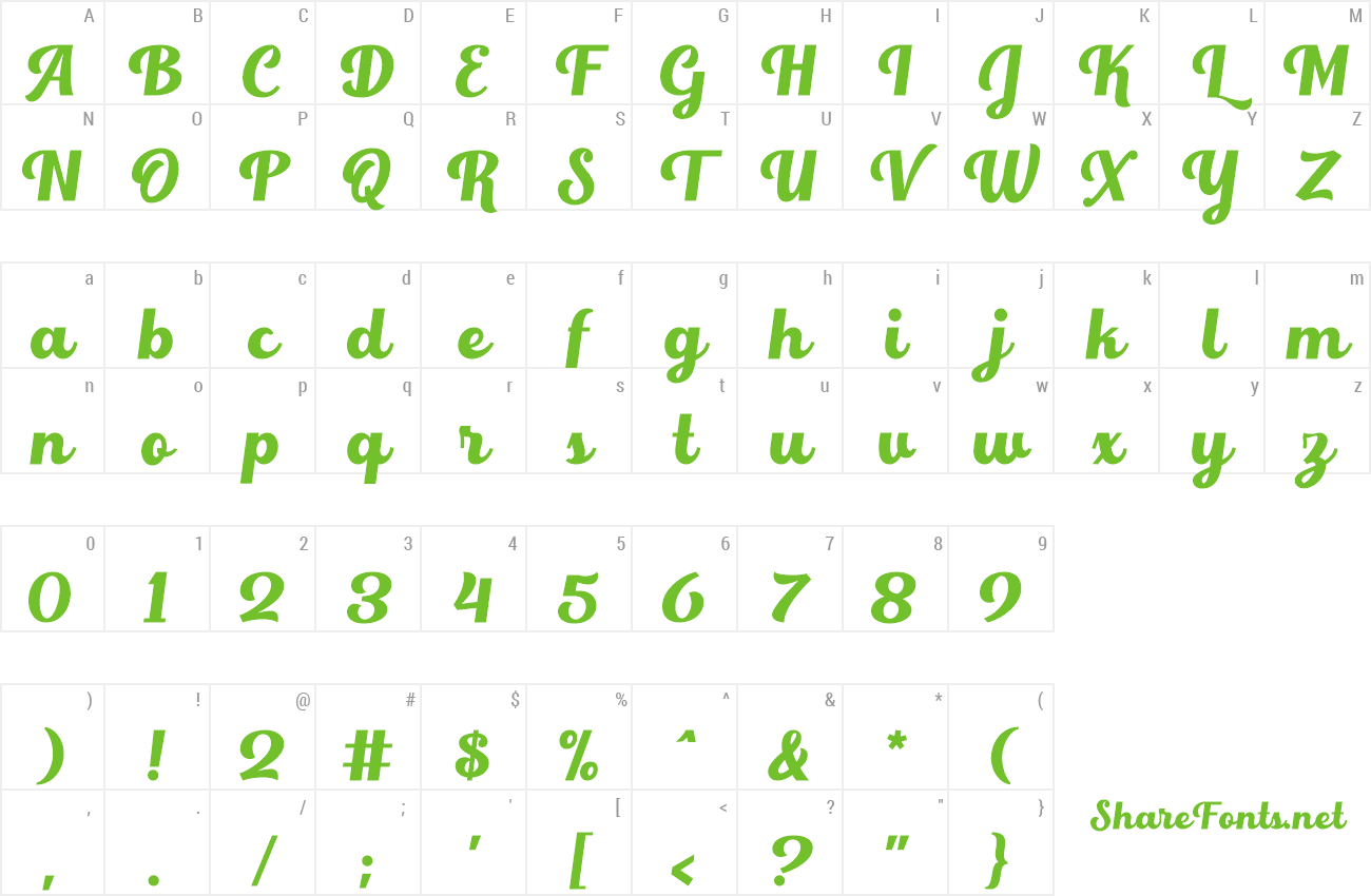 Font Write Nice preview